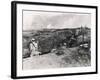 Action on the Western Front Photographed from German Trenches-null-Framed Photographic Print