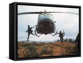 Action Operation Pegasus: American Soldiers Aiding S. Vietnamese Forces to Lift Siege of Khe Sanh-Larry Burrows-Framed Stretched Canvas