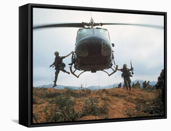 Action Operation Pegasus: American Soldiers Aiding S. Vietnamese Forces to Lift Siege of Khe Sanh-Larry Burrows-Framed Stretched Canvas