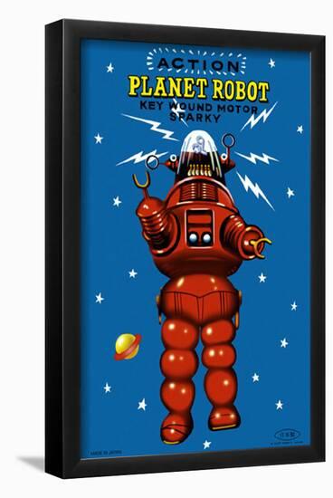 Action Planet Robot-null-Framed Poster