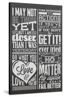 Action Set Black-Vintage Vector Studio-Stretched Canvas