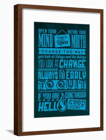 Action Set Blue-Lorand Okos-Framed Art Print