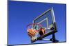 Action Shot of Basketball Going through Basketball Hoop and Net-eric1513-Mounted Photographic Print