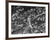 Action Shot of Chicago Cub's Ernie Banks, Following Direction of Baseball Resulting from His Hit-John Dominis-Framed Premium Photographic Print