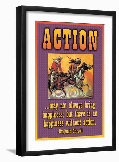 Action-null-Framed Art Print