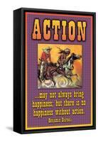 Action-null-Framed Stretched Canvas