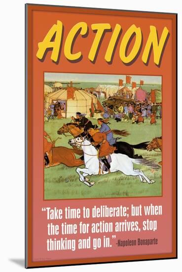 Action-null-Mounted Art Print
