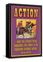 Action-null-Framed Stretched Canvas