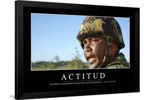 Actitud. Cita Inspiradora Y Póster Motivacional-null-Framed Photographic Print