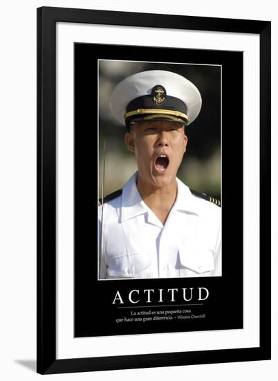 Actitud. Cita Inspiradora Y Póster Motivacional-null-Framed Photographic Print