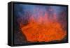 Active Lava Eruption on the Tolbachik Volcano, Kamchatka, Russia, Eurasia-Michael-Framed Stretched Canvas