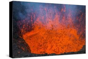 Active Lava Eruption on the Tolbachik Volcano, Kamchatka, Russia, Eurasia-Michael-Stretched Canvas