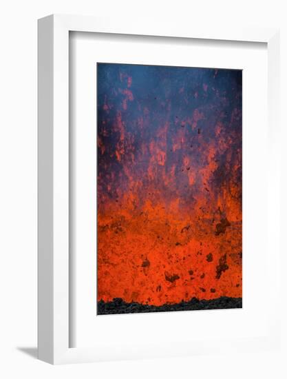 Active Lava Eruption on the Tolbachik Volcano, Kamchatka, Russia, Eurasia-Michael-Framed Photographic Print