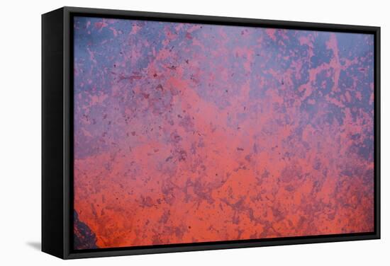 Active Lava Eruption, Tolbachik Volcano, Kamchatka, Russia, Eurasia-Michael-Framed Stretched Canvas