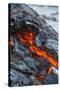 Active Lava Stream, Tolbachik Volcano, Kamchatka, Russia, Eurasia-Michael Runkel-Stretched Canvas