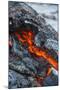 Active Lava Stream, Tolbachik Volcano, Kamchatka, Russia, Eurasia-Michael Runkel-Mounted Photographic Print
