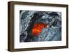 Active Lava Stream, Tolbachik Volcano, Kamchatka, Russia, Eurasia-Michael Runkel-Framed Photographic Print