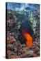 Active Magma in a Stream Below the Tolbachik Volcano, Kamchatka, Russia, Eurasia-Michael Runkel-Stretched Canvas