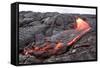 Active Pahoehoe-Type Lava Flow in Hawaii-Sepp-Framed Stretched Canvas