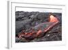 Active Pahoehoe-Type Lava Flow in Hawaii-Sepp-Framed Photographic Print