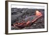 Active Pahoehoe-Type Lava Flow in Hawaii-Sepp-Framed Photographic Print