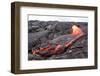 Active Pahoehoe-Type Lava Flow in Hawaii-Sepp-Framed Photographic Print