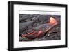 Active Pahoehoe-Type Lava Flow in Hawaii-Sepp-Framed Photographic Print