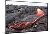 Active Pahoehoe-Type Lava Flow in Hawaii-Sepp-Mounted Photographic Print