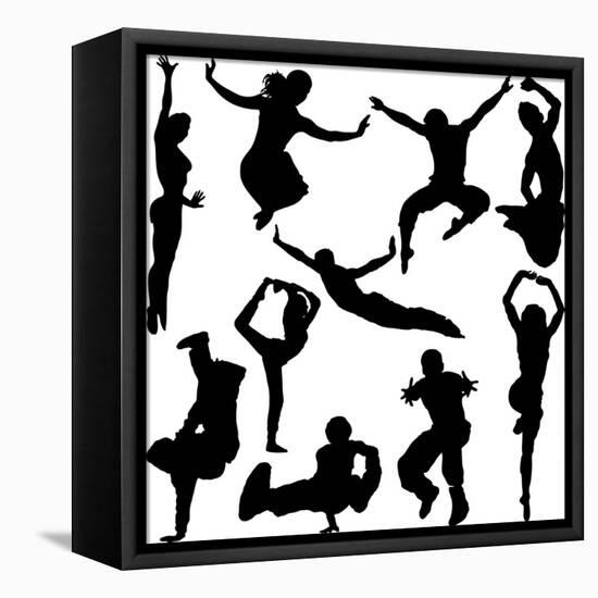 Active People-nicemonkey-Framed Stretched Canvas