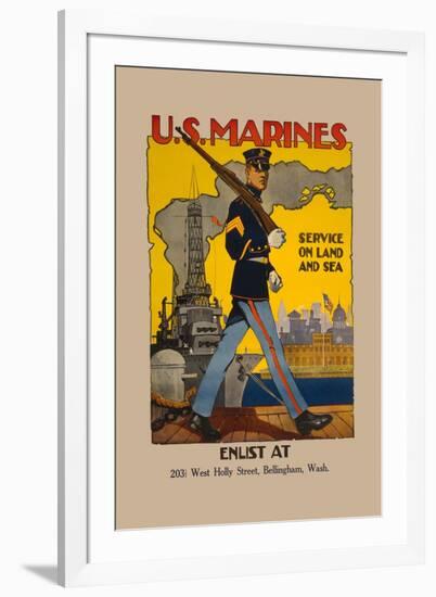 Active Service on Land and Sea-Sidney Riesenberg-Framed Art Print