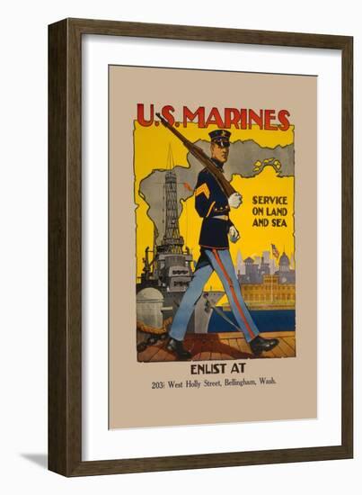 Active Service on Land and Sea-Sidney Riesenberg-Framed Art Print