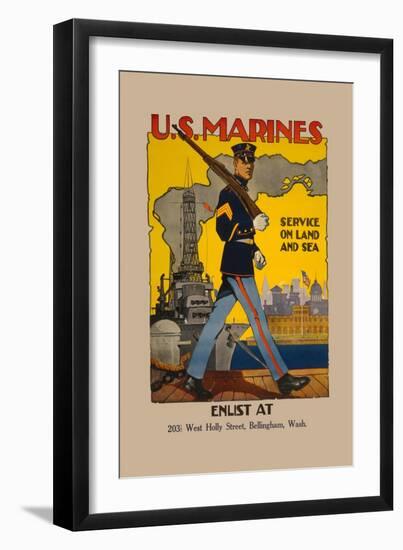 Active Service on Land and Sea-Sidney Riesenberg-Framed Art Print