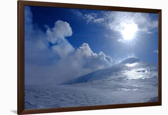 Active summit craters, Mount Etna, UNESCO World Heritage Site, Catania, Sicily, Italy, Europe-Carlo Morucchio-Framed Photographic Print