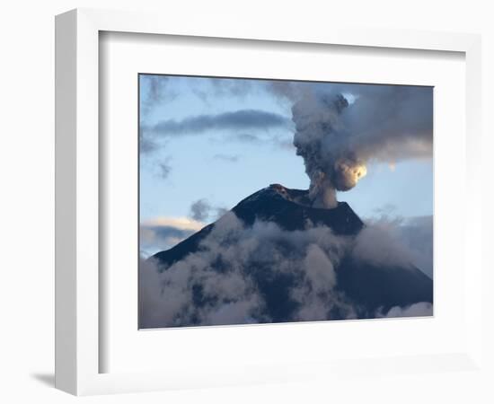 Active Volcano Tungurahua, Province Tungurahua, Ecuador-Jutta Riegel-Framed Photographic Print