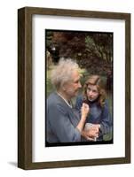 Activist for the Disabled, Helen Keller, Meeting Actress Patty Duke in "The Miracle Worker"-Nina Leen-Framed Photographic Print