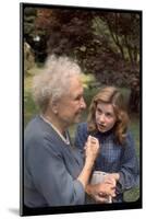 Activist for the Disabled, Helen Keller, Meeting Actress Patty Duke in "The Miracle Worker"-Nina Leen-Mounted Photographic Print