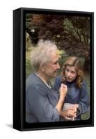 Activist for the Disabled, Helen Keller, Meeting Actress Patty Duke in "The Miracle Worker"-Nina Leen-Framed Stretched Canvas