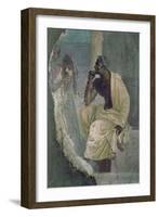 Actor and Mask, from the House of the Tragic Poet, 1st Century BC-null-Framed Giclee Print