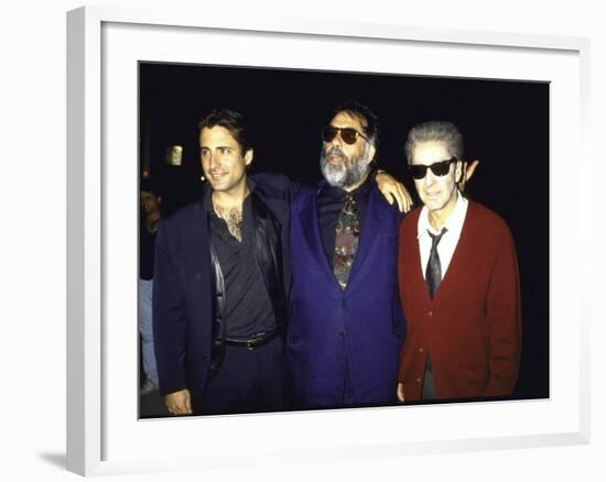 Actor Andy Garcia, Director Francis Ford Coppola and Actor Al Pacino at Premiere of "Godfather 3"-null-Framed Premium Photographic Print