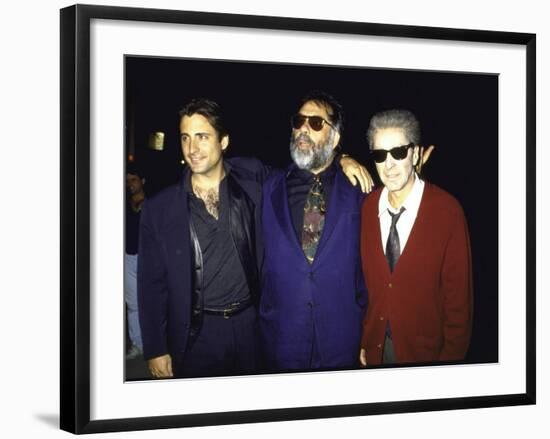 Actor Andy Garcia, Director Francis Ford Coppola and Actor Al Pacino at Premiere of "Godfather 3"-null-Framed Premium Photographic Print