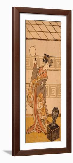 Actor Arashi Sangoro II in Female Part-Katsukawa Shunsho-Framed Giclee Print