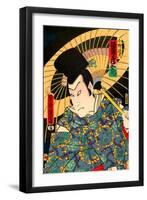 Actor Bando Hikosaburo V as Ono No Michikaze-Kunichika toyohara-Framed Giclee Print