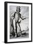 Actor Bellemore in Role of Matamoro in Illusion Comique, 1635, Play by Pierre Corneille-null-Framed Giclee Print