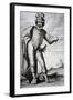 Actor Bellemore in Role of Matamoro in Illusion Comique, 1635, Play by Pierre Corneille-null-Framed Giclee Print