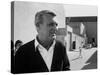 Actor Cary Grant on Lot at Universal Studio-John Dominis-Stretched Canvas