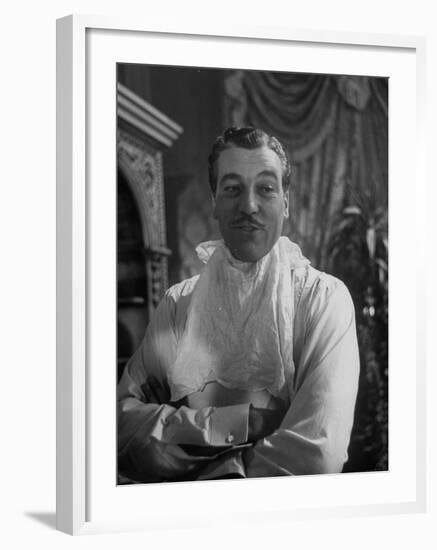 Actor Cesar Romero in Scene from the Movie "Love That Brute"-Alfred Eisenstaedt-Framed Premium Photographic Print