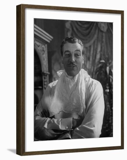 Actor Cesar Romero in Scene from the Movie "Love That Brute"-Alfred Eisenstaedt-Framed Premium Photographic Print