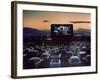 Actor Charlton Heston as Moses in "The Ten Commandments," Shown at Drive-in Theater-J^ R^ Eyerman-Framed Photographic Print