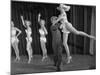 Actor Clowning around with Dancing Girls During the Nightlife in Las Vegas-Loomis Dean-Mounted Premium Photographic Print