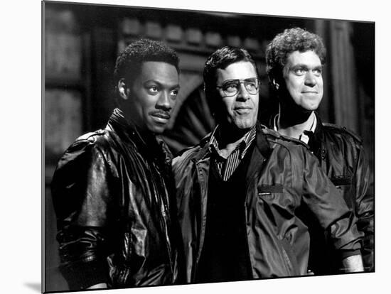 Actor/Comedians Eddie Murphy, Jerry Lewis and Joe Piscopo Appearing on "Saturday Night Live"-David Mcgough-Mounted Premium Photographic Print